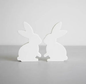 Modern Easter rabbit decor set by Believe Candle