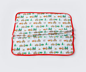 Moo-y Christmas Organic Cotton Christmas Baby Blanket Nola Tawk