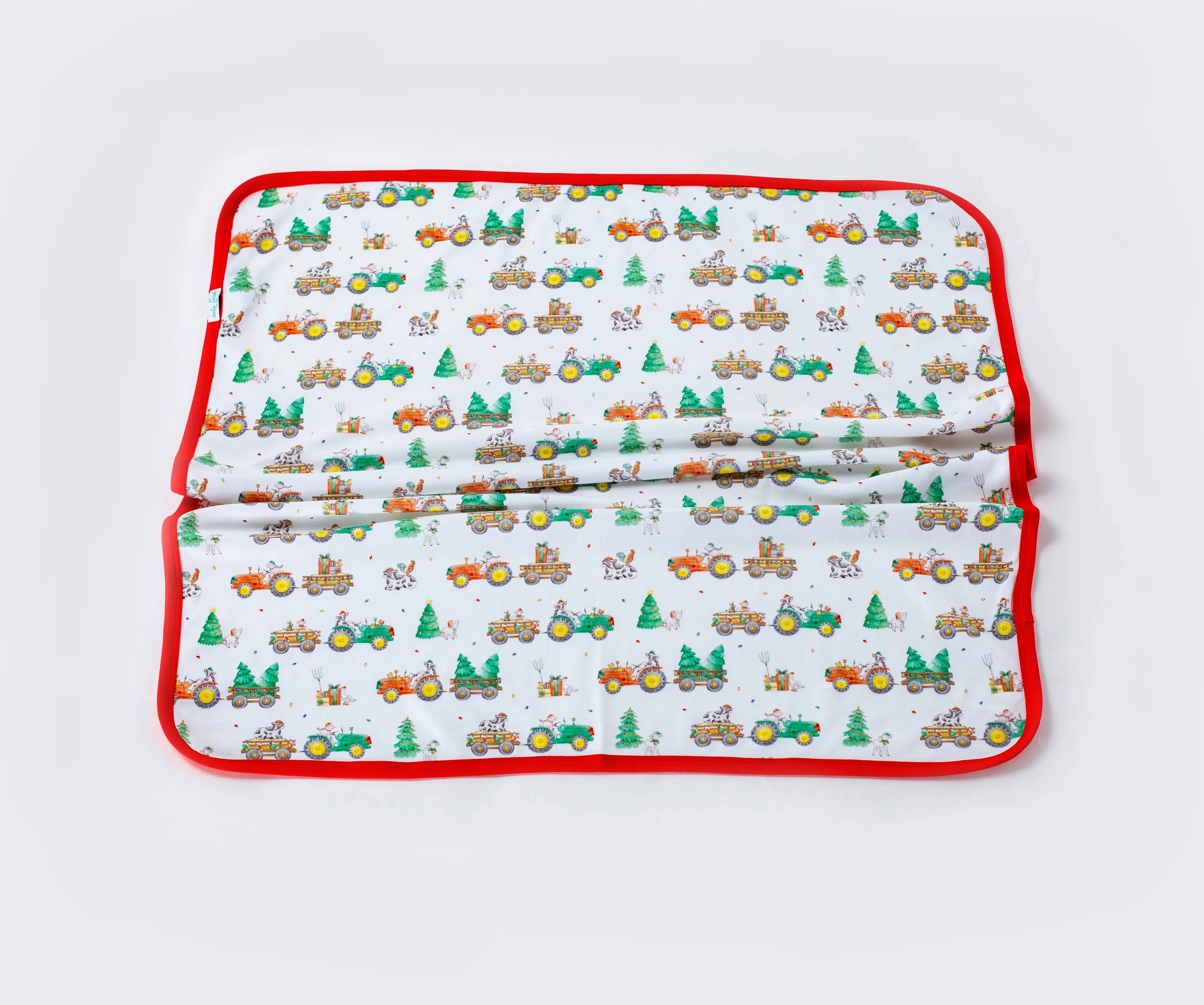 Moo-y Christmas Organic Cotton Christmas Baby Blanket Nola Tawk