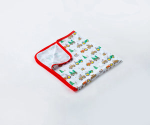 Moo-y Christmas Organic Cotton Christmas Baby Blanket Nola Tawk