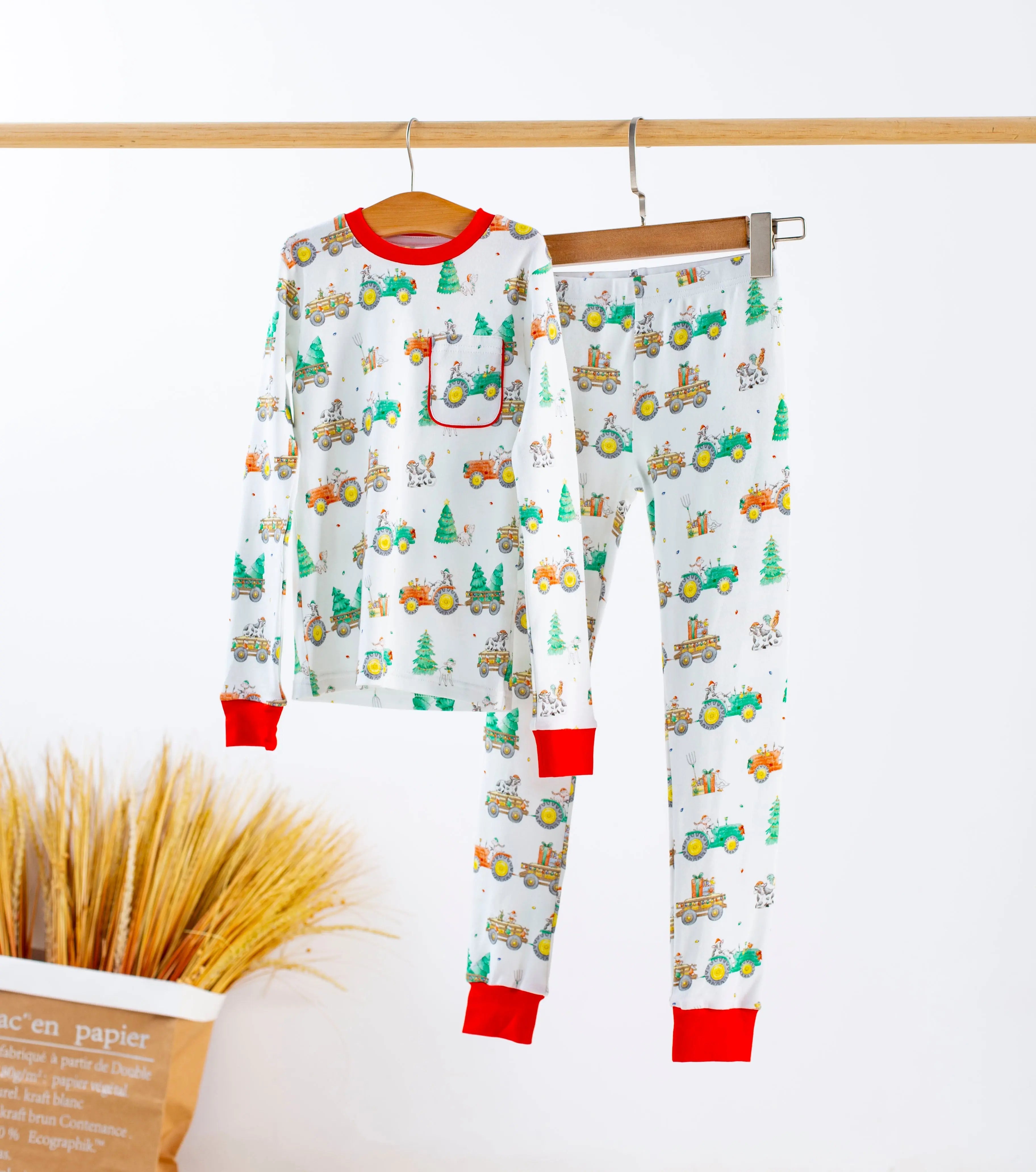 Moo-y Christmas Organic Cotton Christmas Kids Pajamas Nola Tawk