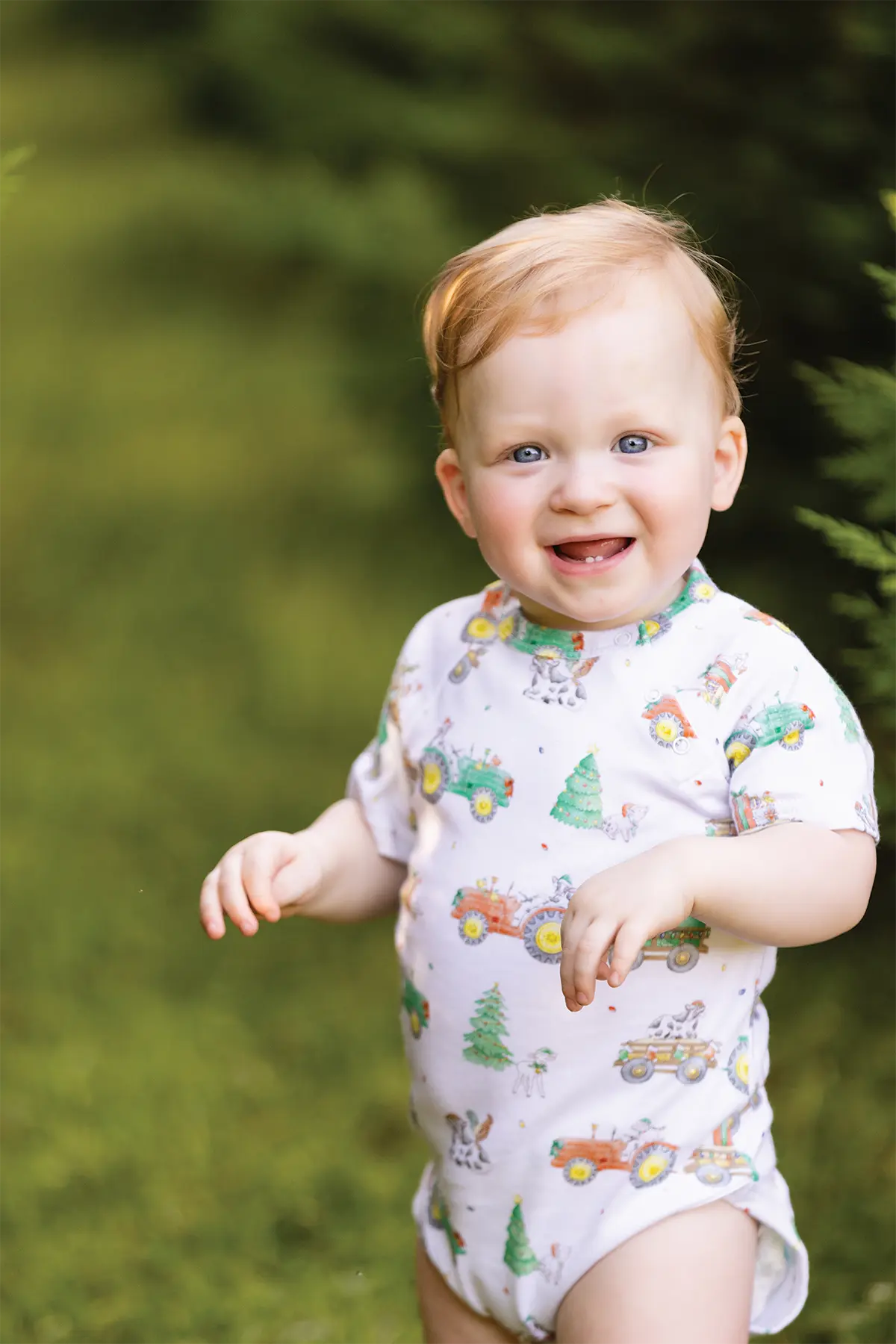 Moo-y Christmas Organic Cotton Christmas Onesie Nola Tawk