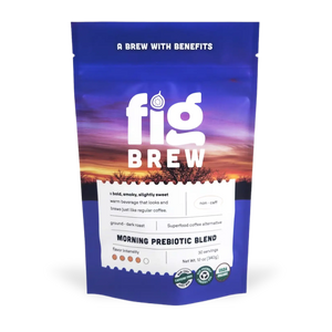 FigBrew Morning Prebiotic Blend 12 oz bag coffee alternative