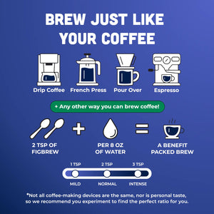 FigBrew Morning Prebiotic Blend gut friendly prebiotic brew