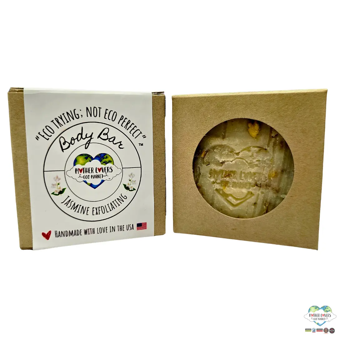 Mother Lovin Jasmine Body Bar Soap by Mother Lovers Eco Market, natural skincare main product photo
