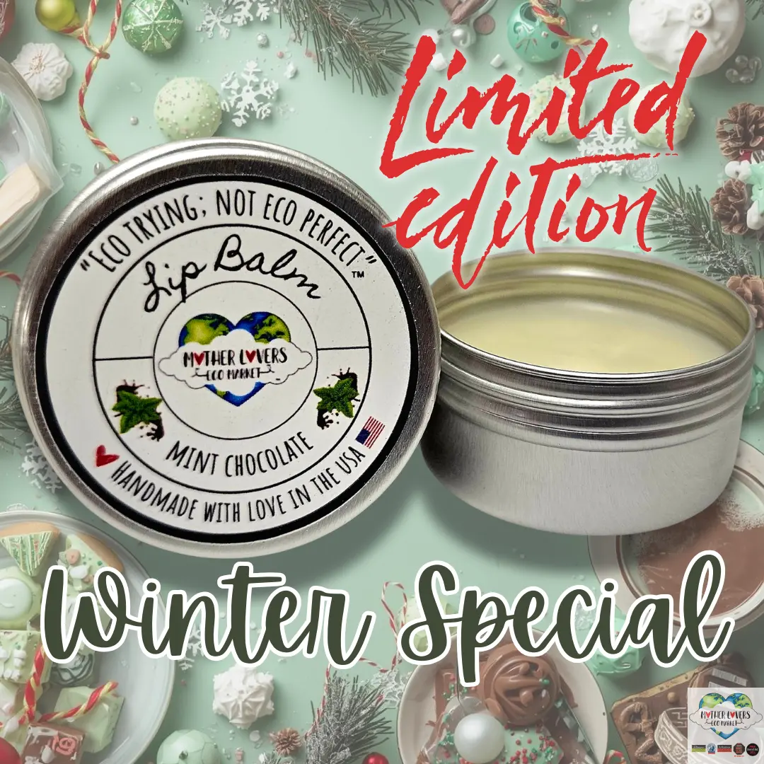 Mother Lovin Mint Chocolate Lip Balm by Mother Lovers Eco Market, Southern food gift main product photo