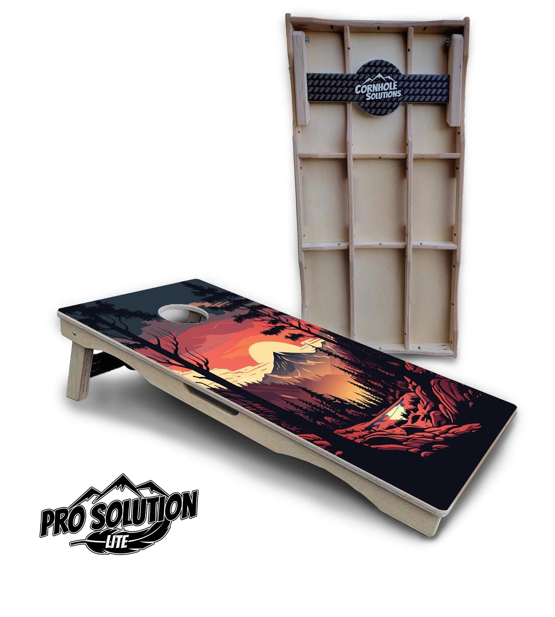 Mountain Sunset Cornhole Boards - Pro Solution Lite Series Cornhole Solutions