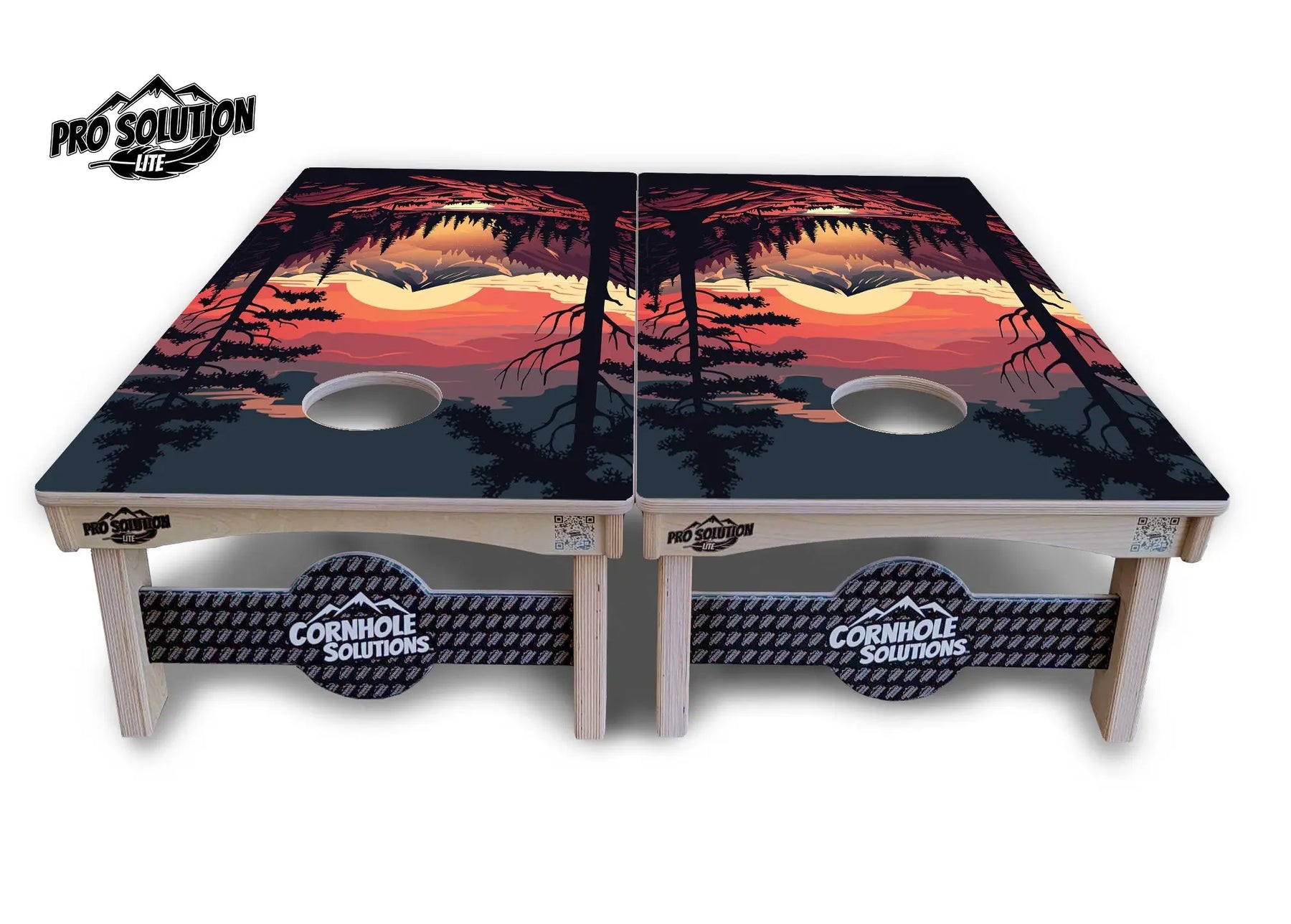 Mountain Sunset Cornhole Boards - Pro Solution Lite Series Cornhole Solutions