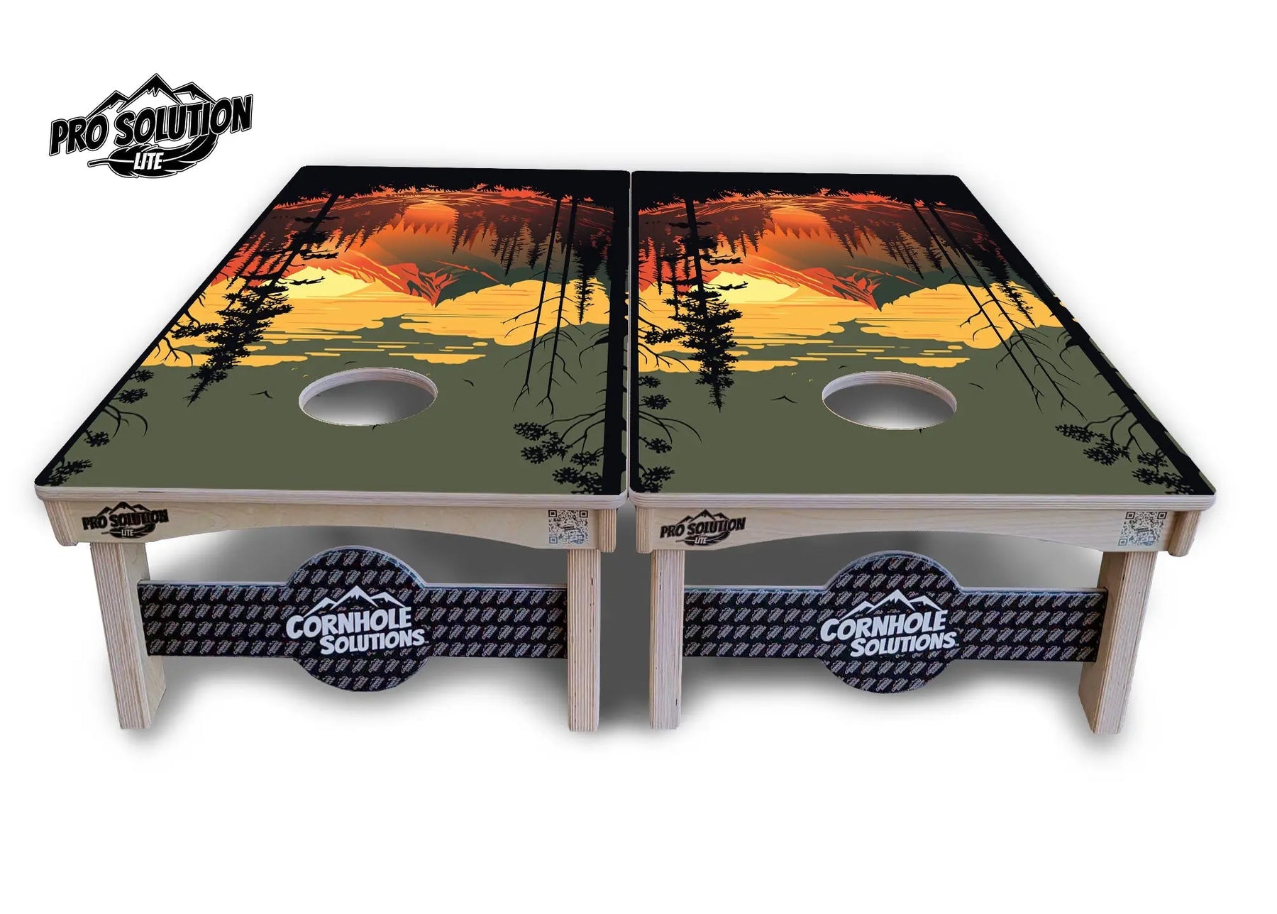 Mountain Sunset Cornhole Boards - Pro Solution Lite Series Cornhole Solutions