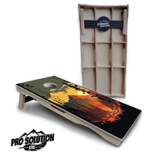 Mountain Sunset Cornhole Boards - Pro Solution Lite Series Cornhole Solutions