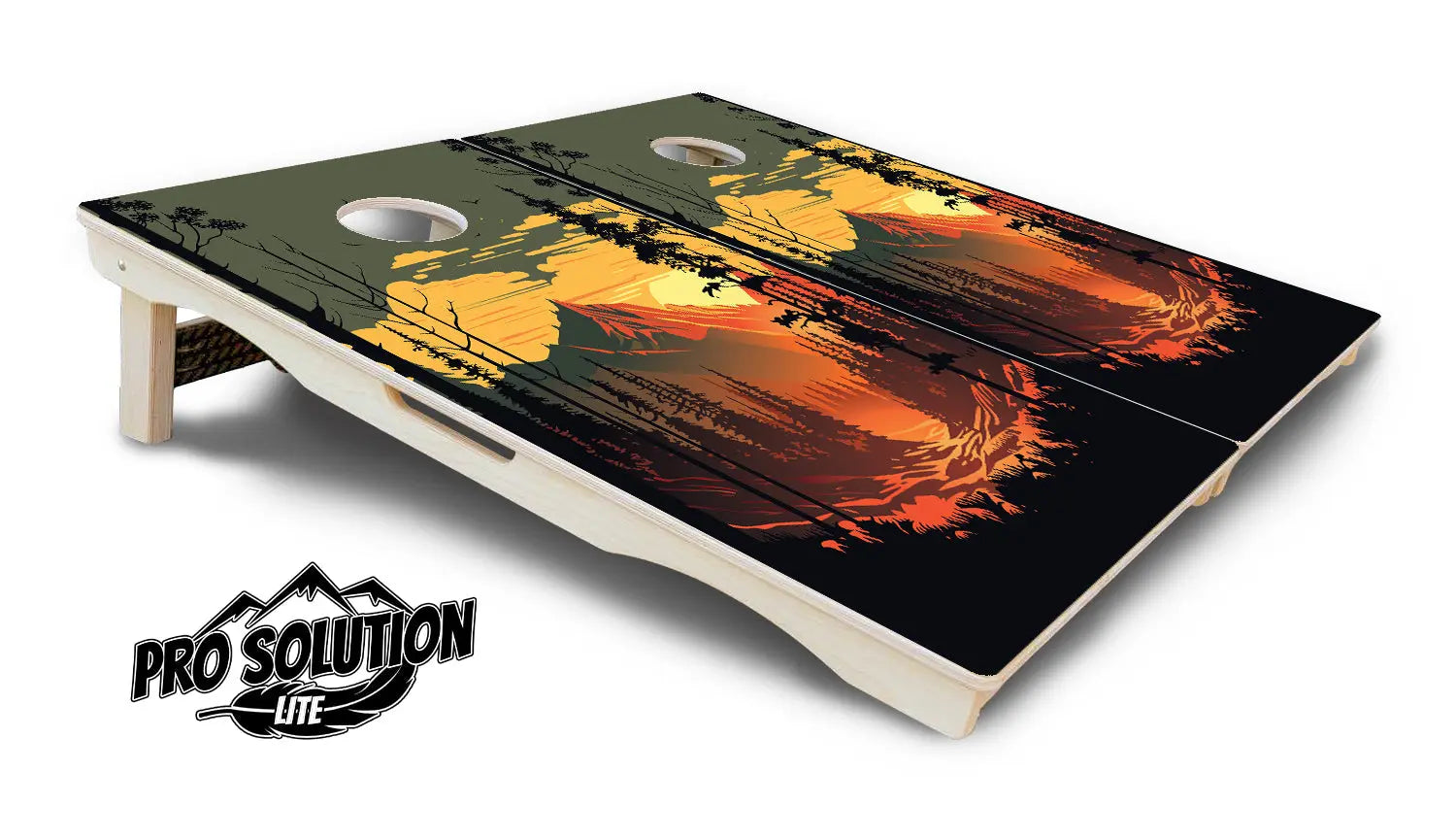 Mountain Sunset Cornhole Boards - Pro Solution Lite Series Cornhole Solutions