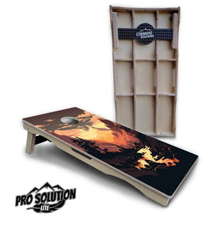 Mountain Sunset Cornhole Boards - Pro Solution Lite Series Cornhole Solutions
