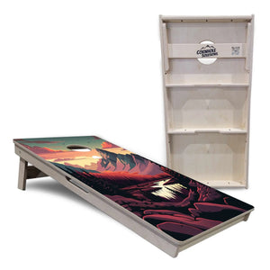 Mountain Sunset Cornhole Boards - Professional Tournament Series