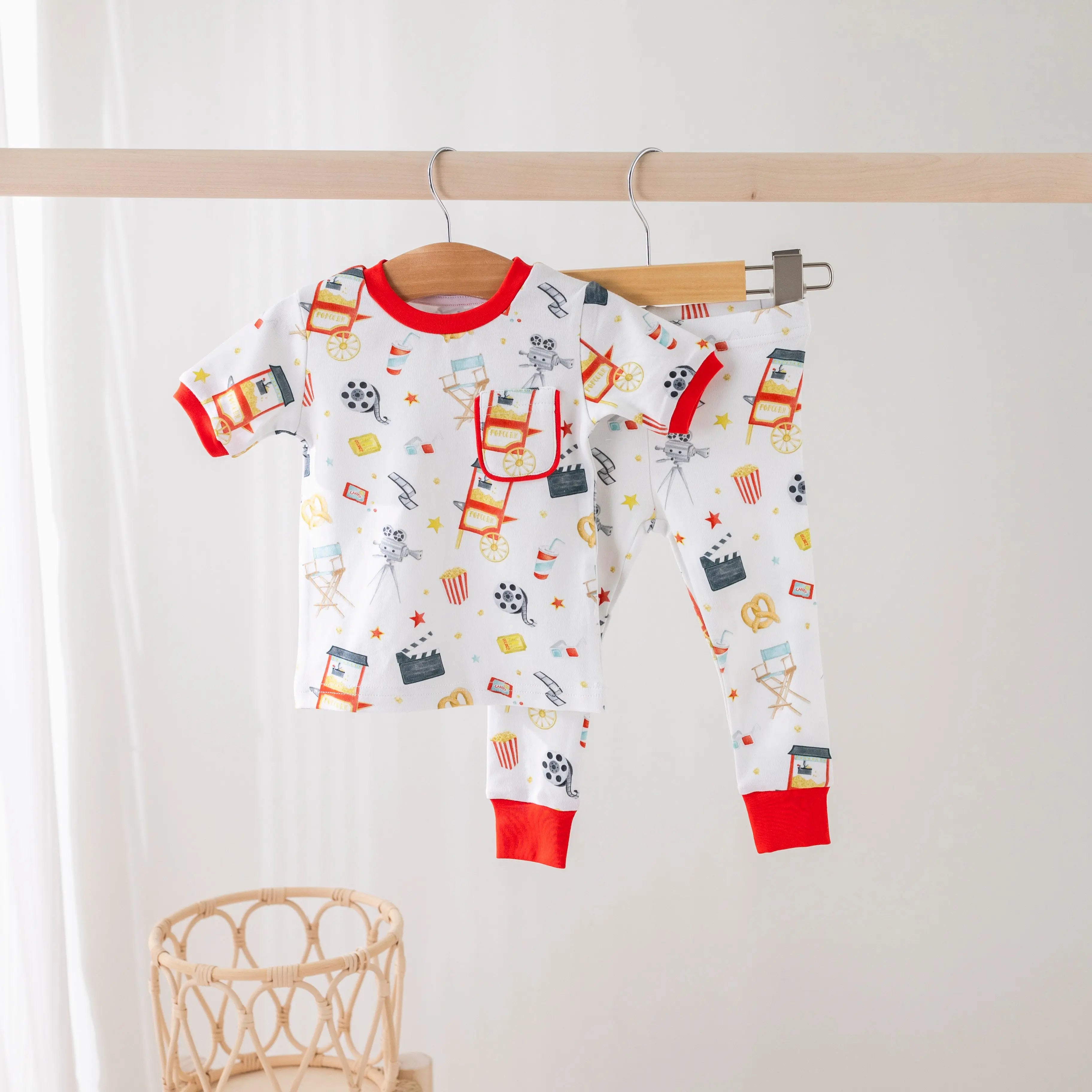 Movie Night Organic Cotton Pajamas Nola Tawk