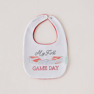 My First Game Day - Arkansas Organic Cotton Baby Bib Nola Tawk