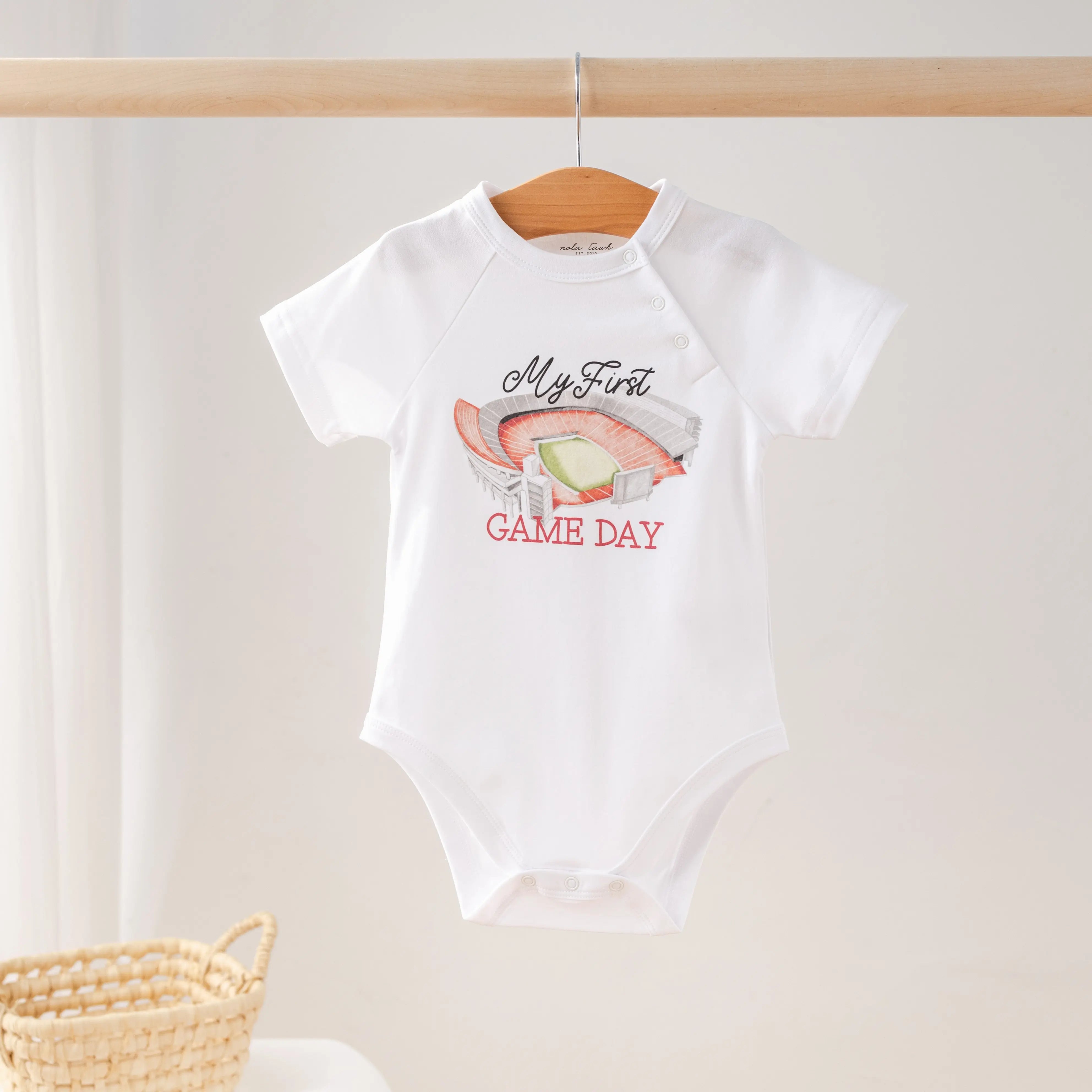 My First Game Day - Georgia Organic Cotton Onesie Nola Tawk