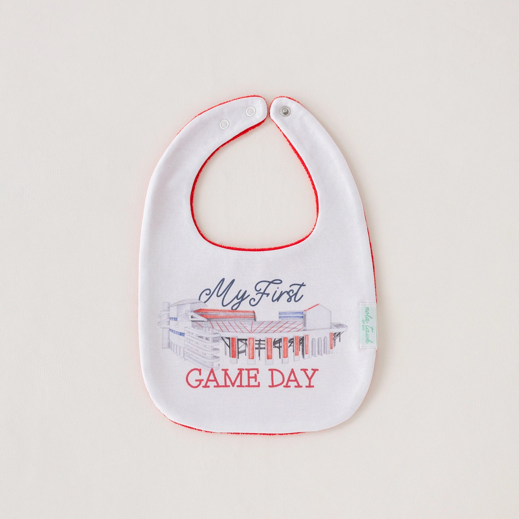 My First Game Day - Ole Miss Organic Cotton Baby Bib Nola Tawk