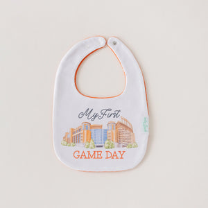 My First Game Day - Texas Organic Cotton Baby Bib Nola Tawk