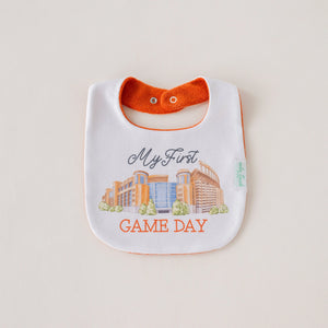My First Game Day - Texas Organic Cotton Baby Bib Nola Tawk