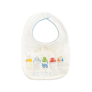 My First Snoball Organic Cotton Baby Bib Nola Tawk
