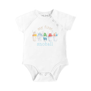 My First Snoball Organic Cotton Baby Onesie Nola Tawk