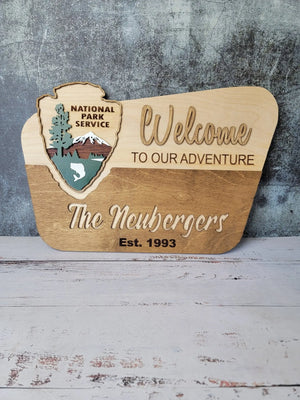 National Park Service Welcome Sign EverLee Creations