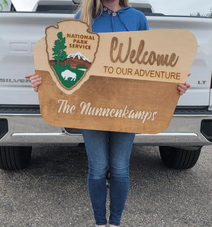National Park Service Welcome Sign EverLee Creations