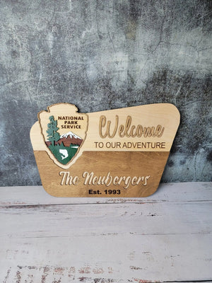 National Park Service Welcome Sign EverLee Creations