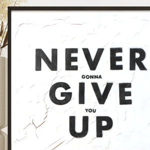 Never Give Up Art Prints Dennehey Design Co.