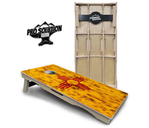 New Mexico Flag Cornhole Boards - Pro Solution Elite Series Cornhole Solutions