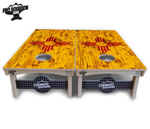 New Mexico Flag Cornhole Boards - Pro Solution Elite Series Cornhole Solutions