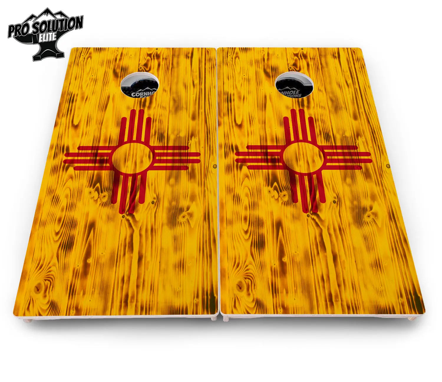 New Mexico Flag Cornhole Boards - Pro Solution Elite Series Cornhole Solutions
