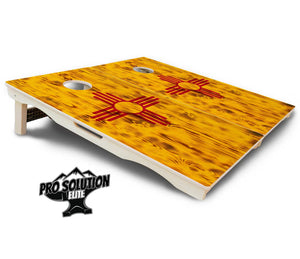 New Mexico Flag Cornhole Boards - Pro Solution Elite Series Cornhole Solutions