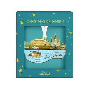 New Orleans Skyline Enamel Ornament Nola Tawk
