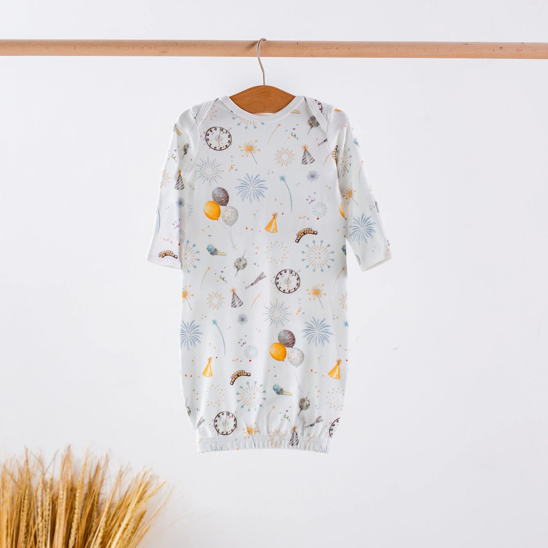New Year's Eve Organic Cotton Kids Pajamas Nola Tawk
