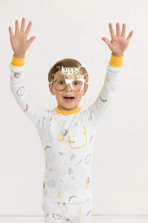 New Year's Eve Organic Cotton Kids Pajamas Nola Tawk