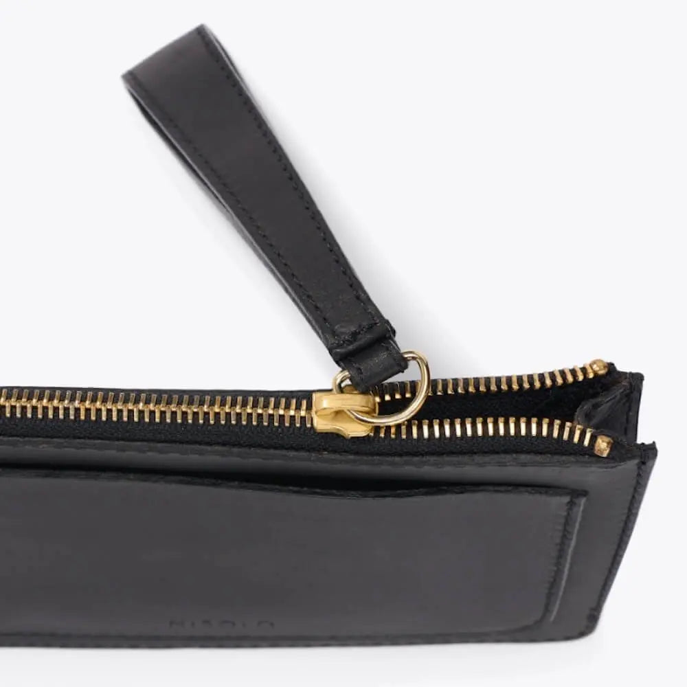 Nisolo Leather Go-To Wristlet Clutch Mission Mercantile Leather Goods