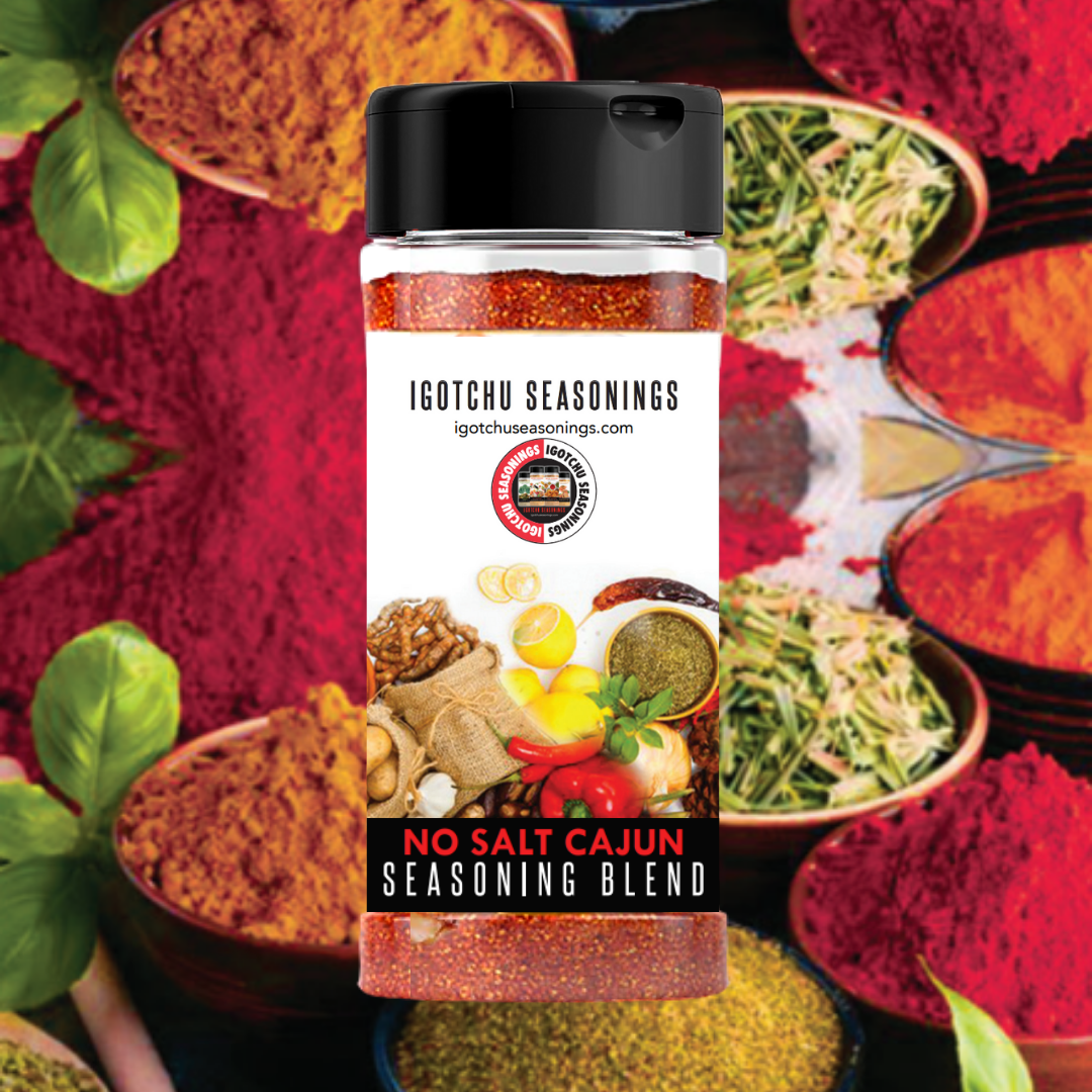 Igotchu No Salt Cajun seasoning by Igotchu Seasonings, Southern food gift detail photo 2
