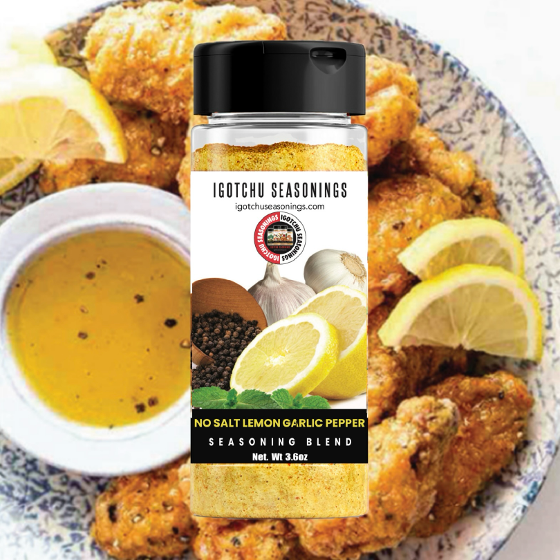 Igotchu No Salt Lemon Garlic Pepper by Igotchu Seasonings, Southern food gift detail photo 2
