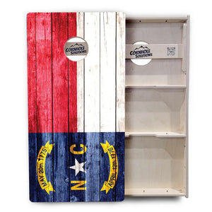 North Carolina State Flag Cornhole Boards - Professional Tournament Series Cornhole Solutions