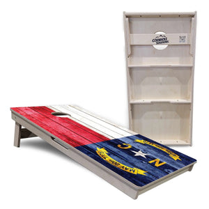 North Carolina State Flag Cornhole Boards - Professional Tournament Series Cornhole Solutions