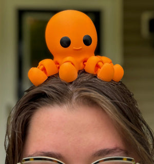 3D Printed Octopus Fidget Toy - Sensory Sea Creature, Handmade by Mushroom Lady Co. in Mississippi