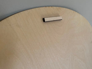 Milestone Photo Board Back: Wooden 1st Birthday Photo Display with Sawtooth Hanger for Wall Mounting