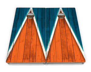 Team Color Triangle Cornhole Boards – Tournament Series