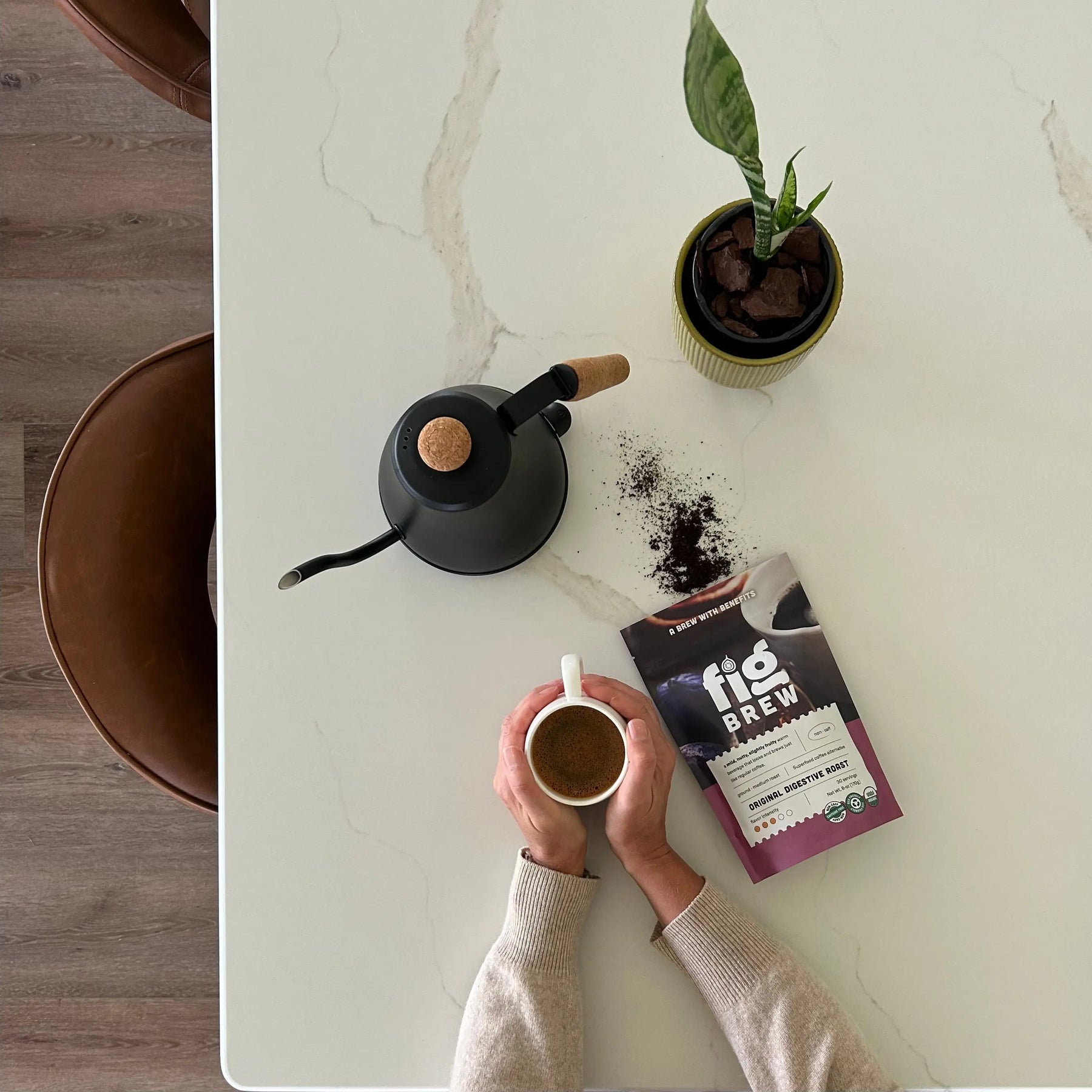 FigBrew Original Digestive Roast low acid coffee alternative