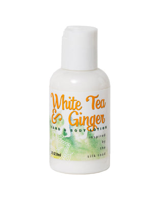 White Tea & Ginger Hand & Body Lotion 16 Oz Or 2 Oz by Essential Journeys, Southern food gift detail photo 11
