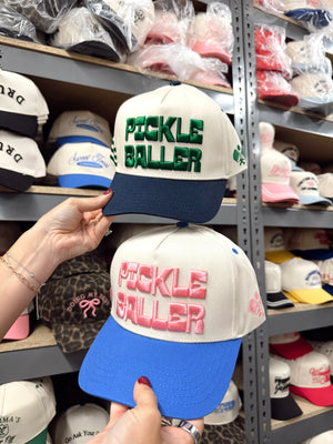 PICKLEBALLER - Vintage Trucker Hat KenzKustomz