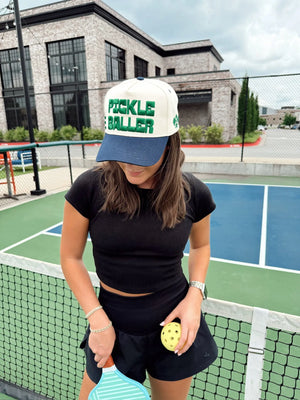 PICKLEBALLER - Vintage Trucker Hat KenzKustomz