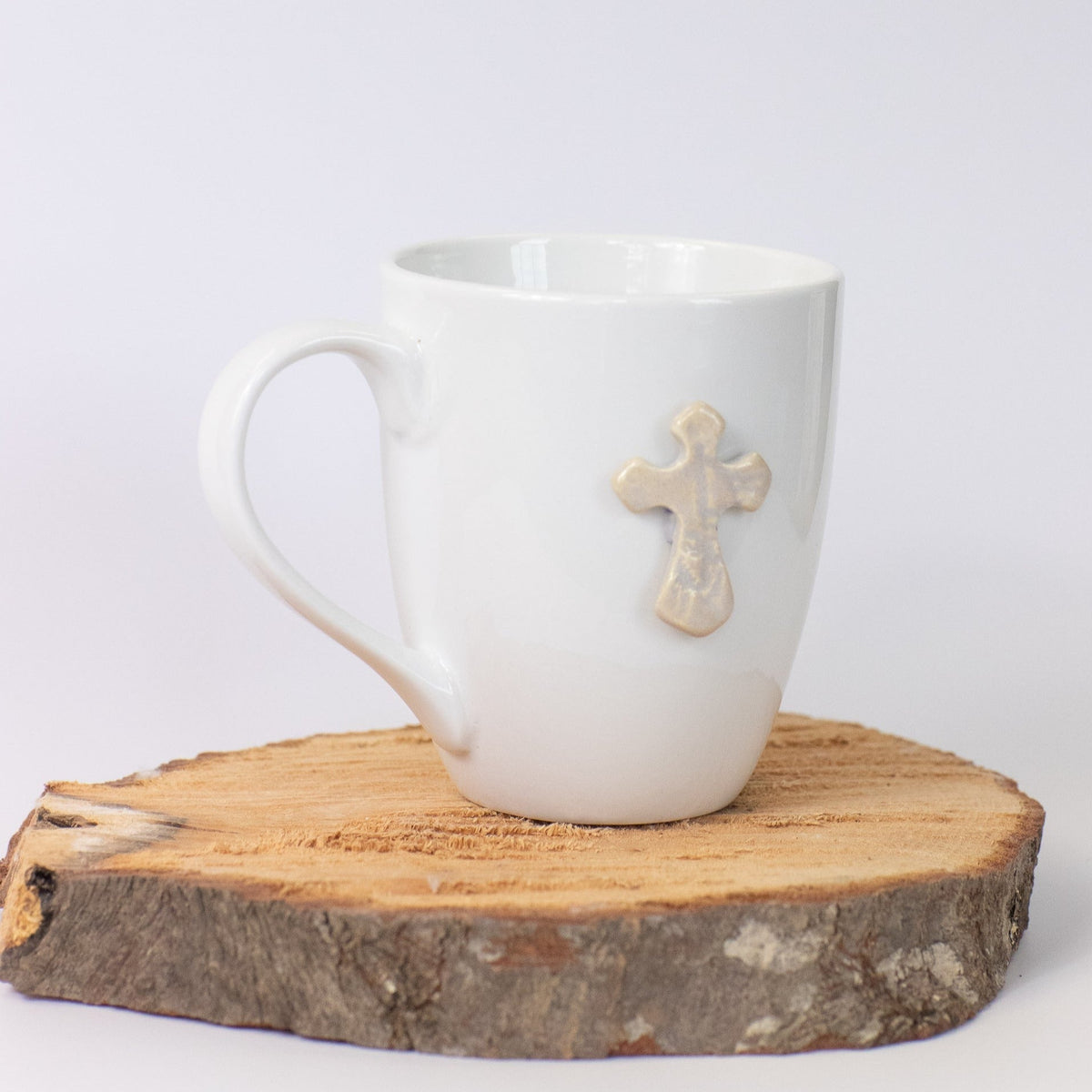 Prodigal Pottery Clearance Cross Small Flared Mug — product view 1