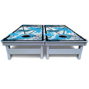 Paint Splatter CS Logo Cornhole Boards - All Weather Series Cornhole Solutions